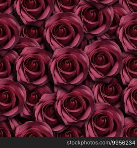 pink roses seamless pattern design. Can be tiled