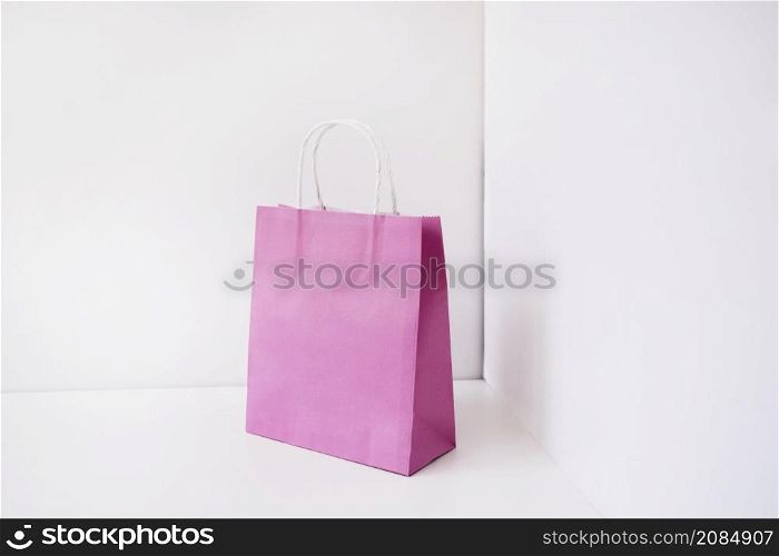 pink shopping bag