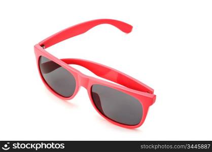 pink sunglasses isolated on a white background