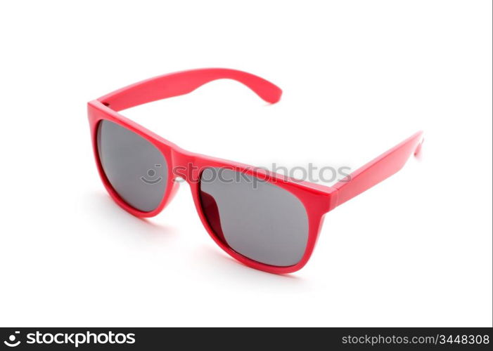 pink sunglasses isolated on a white background