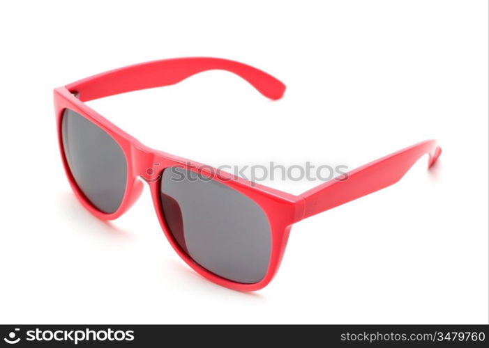 pink sunglasses isolated on a white background