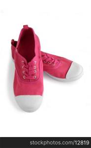 Pink tennis shoes