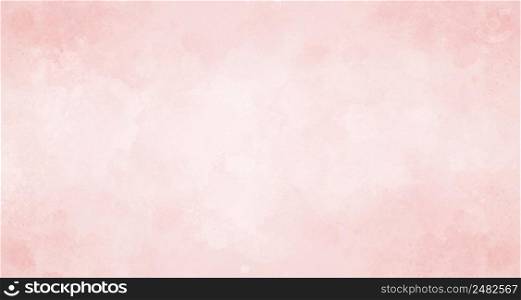 Pink watercolor effect stains, Paint splatter grunge background texture in elegant pink, for website banner design, christmas or valentine concept
