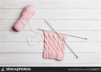 pink wool needles