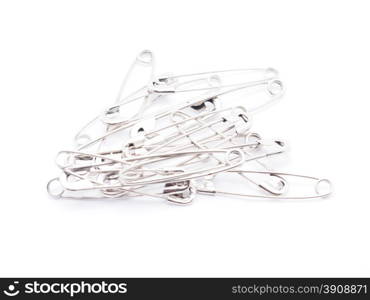 pins on a white background