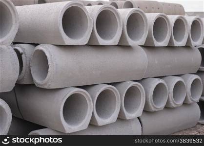 Pipe of cement for the building trade