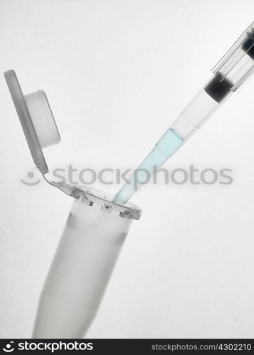 Pipette and eppendorf vials