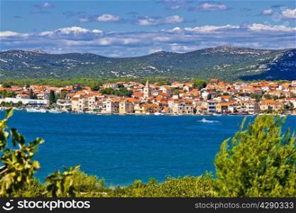 Pirovac coastal town waterfront view, Dalmatia, croatia