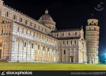 Pisa cathedral in a summer evening in Italy