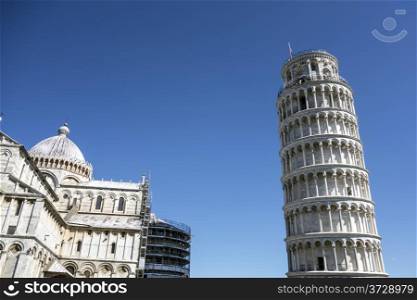 Pisa leaning Tower closeup, Itlay