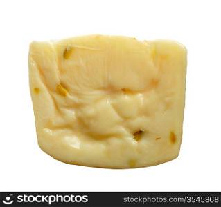 Pistachio Cheese Isolated On White