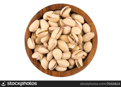 pistachio nut close up on white background isolated