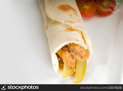 pita bread chicken roll