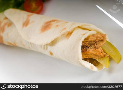 pita bread chicken roll