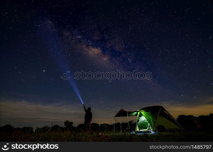Pitch a tent to watch the Milky Way and stars at night