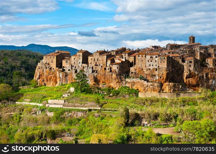 Pitigliano- Medieval Town Located on the Rock, Italy
