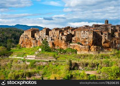Pitigliano- Medieval Town Located on the Rock, Italy