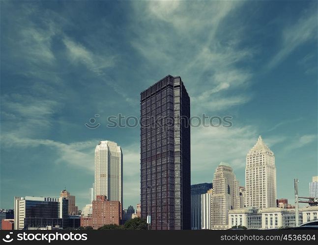 Pittsburgh skyline, Pennsylvania. No brand names or copyright objects.