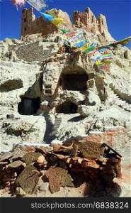 Piyang Caves and ruins in Tibet, China