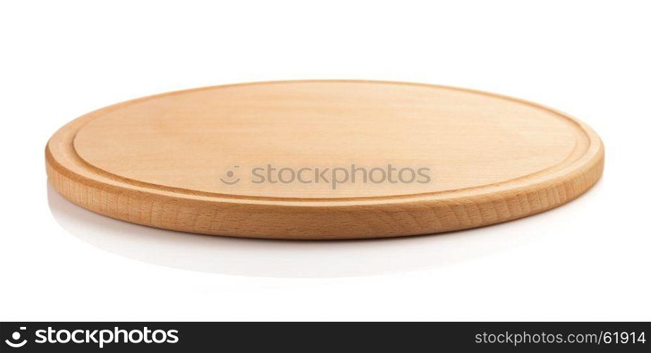 pizza board isolated on white background