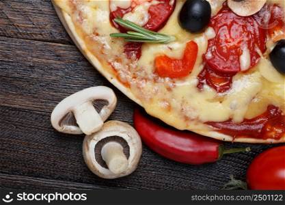 Pizza closeup