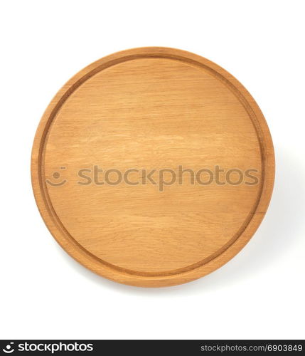 pizza cutting board isolated on white background