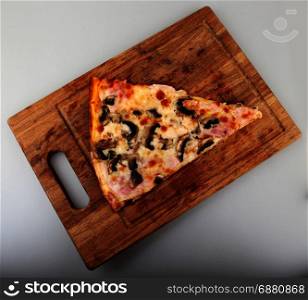 Pizza. Freshly baked pizza with ingredients