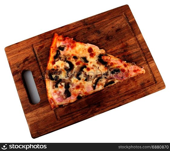Pizza. Freshly baked pizza with ingredients