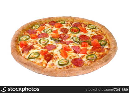 Pizza isolated on white background