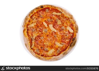 Pizza Meat isolated on white background