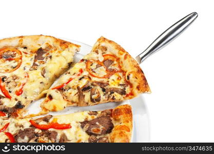 Pizza Slice isolated on white background