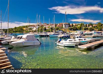 Pjescana Uvala near Pula harbor and turquoise coast view, Istria region of Croatia