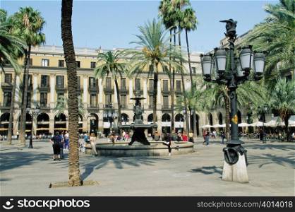 Placa Reial, Barcelona, Spain