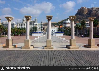 place in the marina of Alicante Spain