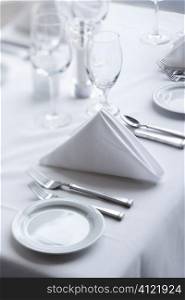 Place Settings on Dining Table