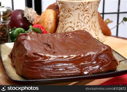 Plain Iced Chocolate Cake