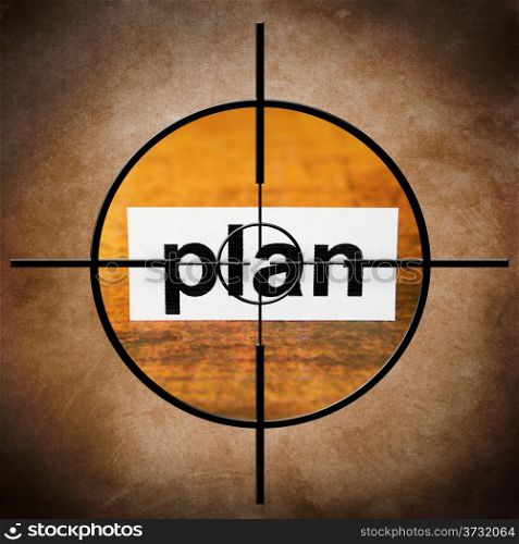 Plan target concept