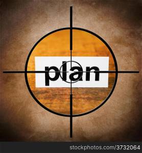 Plan target concept