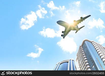 Plane in sky