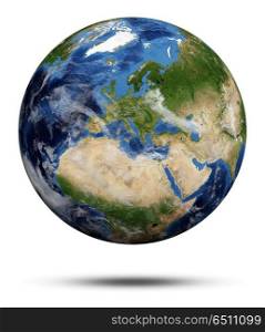 Planet Earth 3d. Planet Earth. Earth globe 3d render, maps courtesy of NASA. Planet Earth 3d