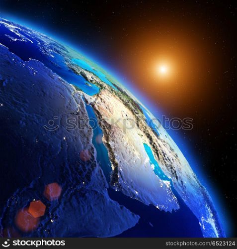 Planet Earth 3d rendering. Planet Earth. Elements of this image furnished by NASA 3d rendering. Planet Earth 3d rendering