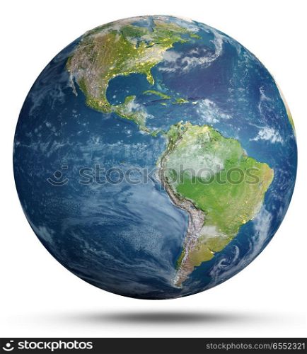 Planet Earth. 3d rendering. Planet Earth. Elements of this image furnished by NASA. 3d rendering. Planet Earth. 3d rendering