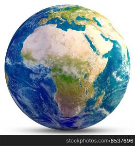 Planet Earth - Africa. Planet Earth - Africa. Elements of this image furnished by NASA. 3d rendering. Planet Earth - Africa