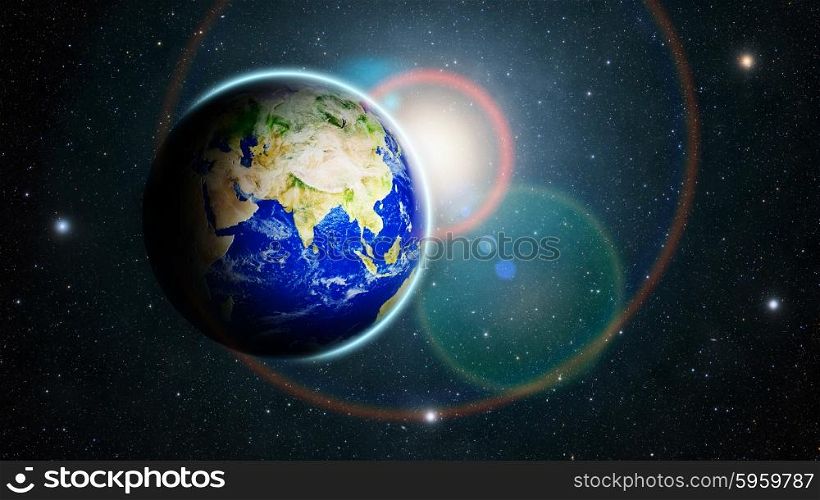 planet earth deep in space Elements of this image furnished by NASA