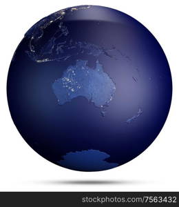 Planet Earth from space. Elements of this image furnished by NASA. 3d rendering. Planet Earth from space. 3d rendering