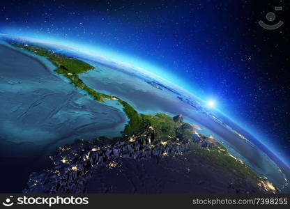 Planet Earth geography. Elements of this image furnished by NASA. 3d rendering. Planet Earth geography. 3d rendering