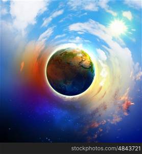 Planet Earth. Image of planet Earth planet. Save our planet. Elements of this image are furnished by NASA