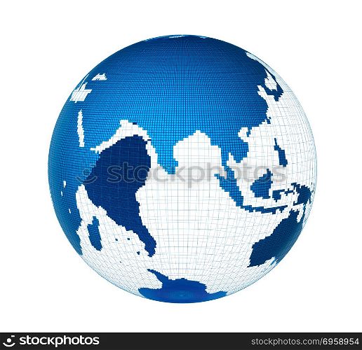 Planet earth, Internet concept of global business isolated on wh. Planet earth, Internet concept of global business isolated on white, connection symbols communication lines. Planet earth, Internet concept of global business isolated on white, connection symbols communication lines
