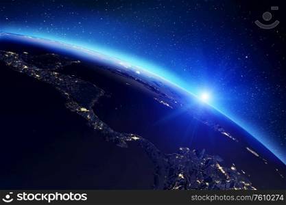 Planet Earth map. Elements of this image furnished by NASA. 3d rendering. Planet Earth map. 3d rendering