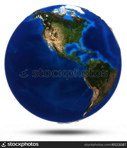 Planet Earth separated shadow 3d rendering. Planet Earth separated shadow. Elements of this image furnished by NASA 3d rendering. Planet Earth separated shadow 3d rendering